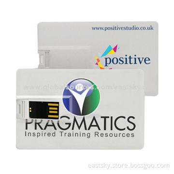 Promotional Credit Card Style USB with Deft Configuration, Shock-proof and Moisture-proof Functions
